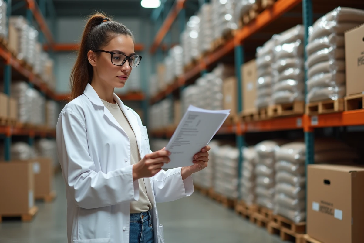 Contrôle qualité dans un entrepôt d